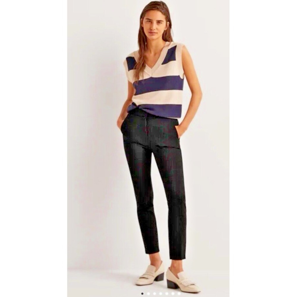 Boden Women Hampshire 7/8 Black Pants Size 4R NWT Ponte Stretch Quiet Luxury‎
